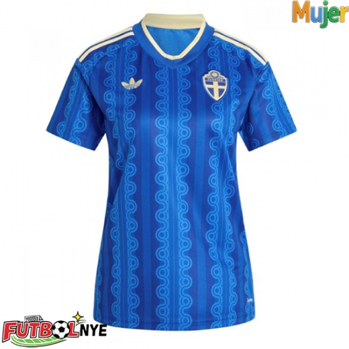 Camiseta Suecia Visitante Equipación para mujer Mundial 2026 manga corta